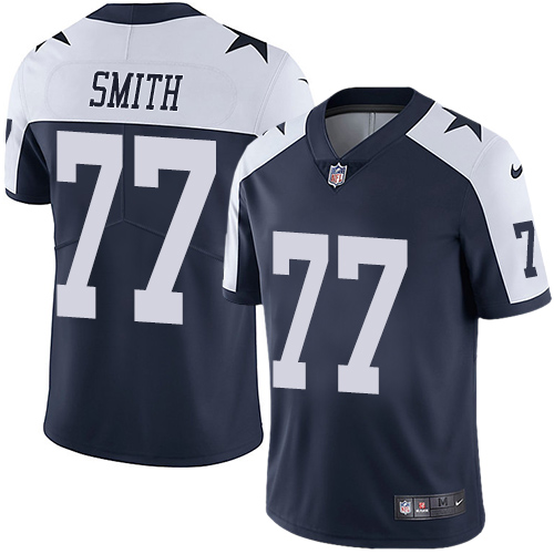 2019 men Dallas Cowboys #77 Smith blue Nike Vapor Untouchable Limited NFL Jersey->dallas cowboys->NFL Jersey